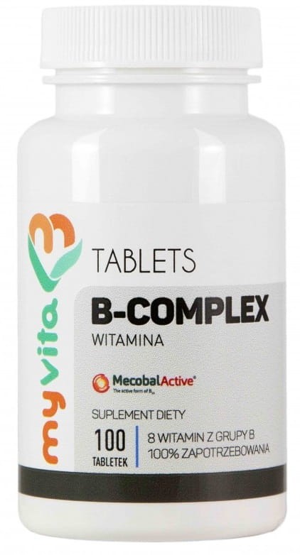 Witamina B Complex Suplement Diety 100 Tabletek - MyVita