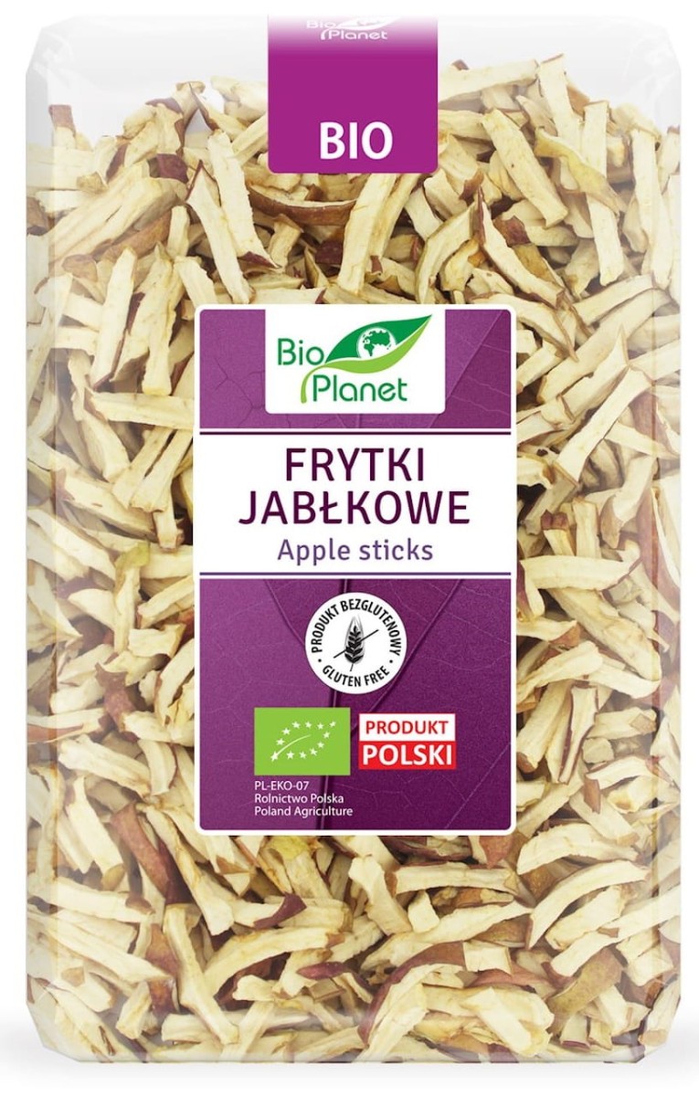Frytki Jabłkowe bezglutenowe BIO 300g - Bio Planet