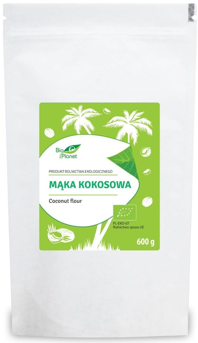 Mąka Kokosowa BIO 600g - Bio Planet