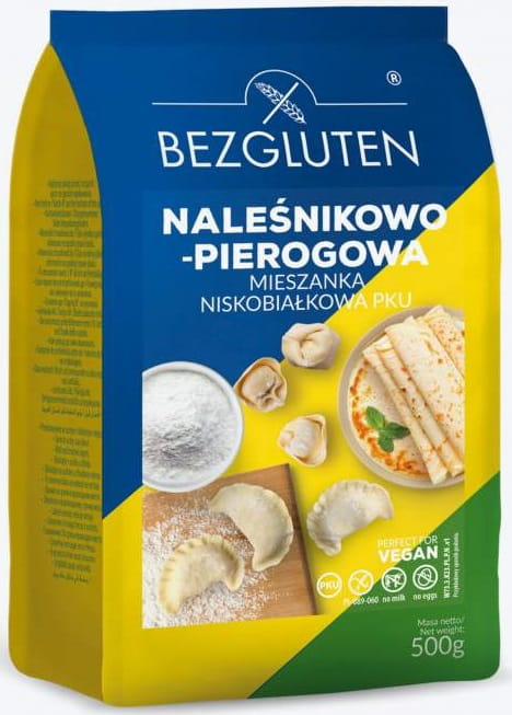 Ciasto Naleśnikowo Makaronowo Pierogowe Niskobiałkowe PKU bezglutenowe 500g - Bezgluten