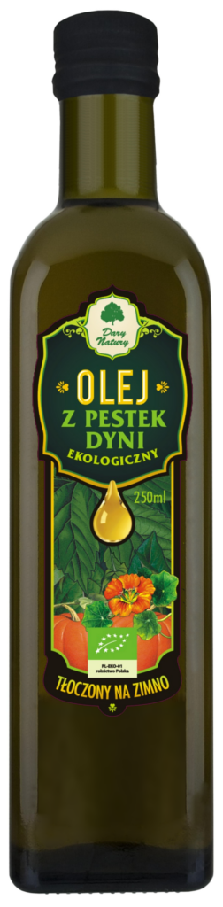 Olej z Pestek Dyni BIO 250ml - Dary Natury