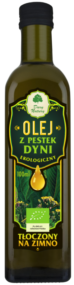 Olej z Pestek Dyni BIO 100ml - Dary Natury