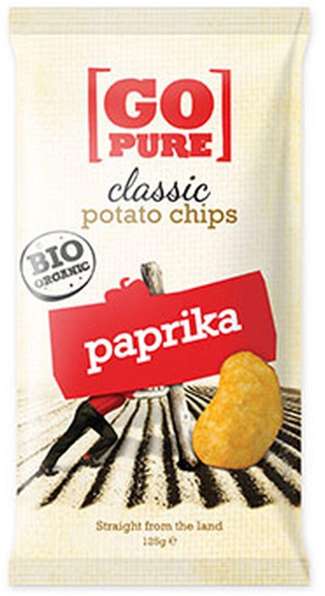 Chipsy o Smaku Paprykowym bezglutenowe BIO 125g - Go Pure