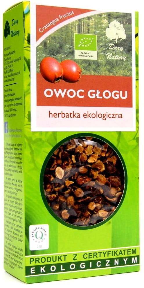 Herbatka Owoc Głogu BIO 100g - Dary Natury