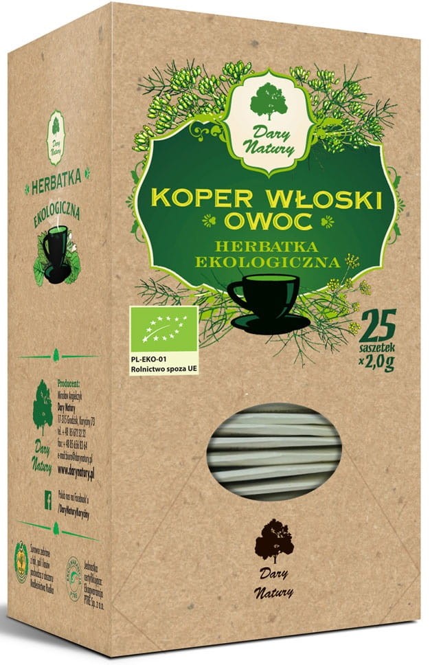 Herbatka Owoc Kopru Włoskiego BIO 50g - Dary Natury