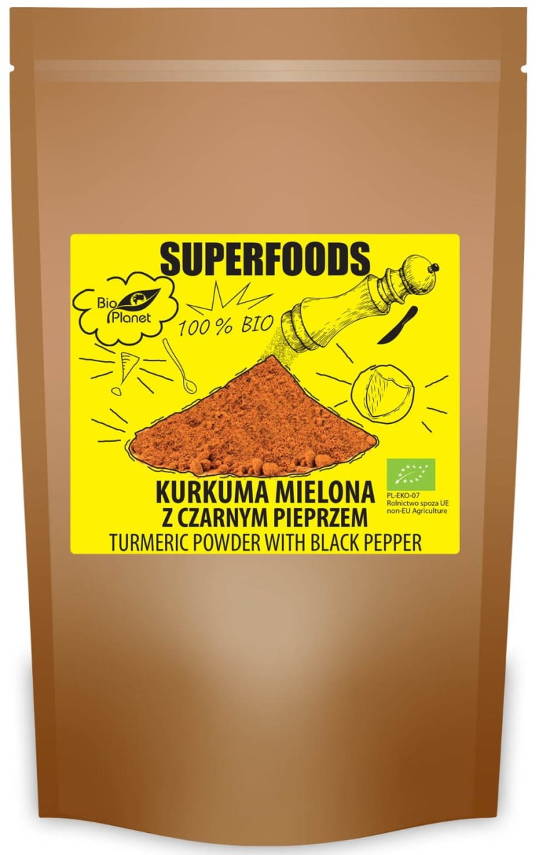 Kurkuma Mielona z Czarnym Pieprzem BIO 200g - Bio Planet