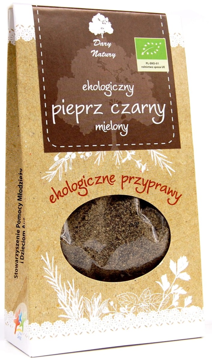 Pieprz Czarny Mielony BIO 50g - Dary Natury