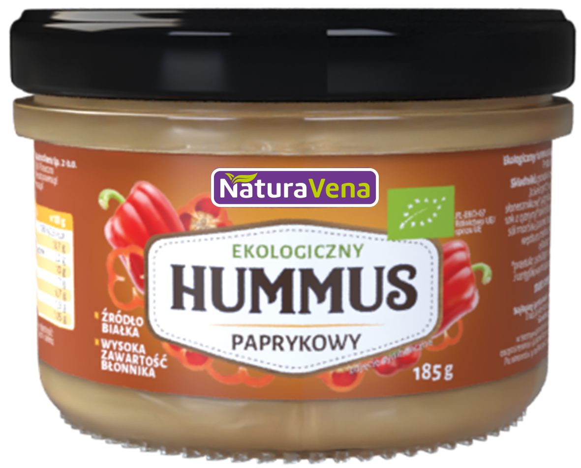 Hummus Paprykowy BIO 185g - NaturAvena