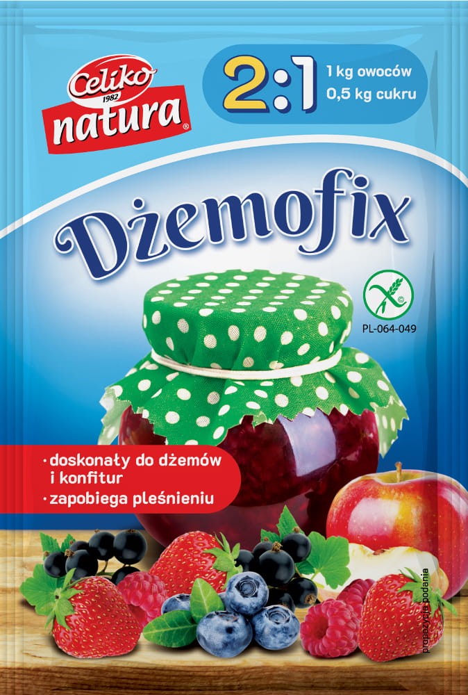 Dżemofix 2:1 Środek Żelujący bezglutenowy 40g - Celiko