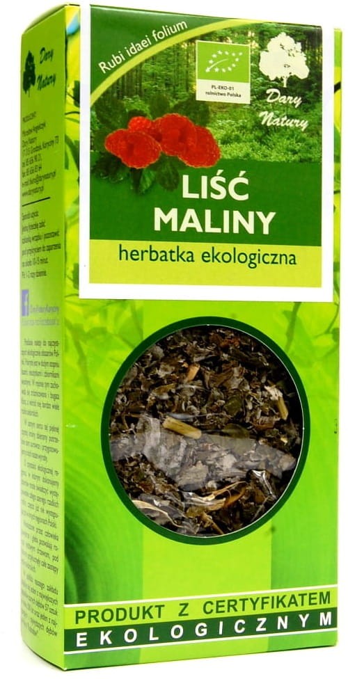 Herbatka Liść Maliny BIO 25g - Dary Natury