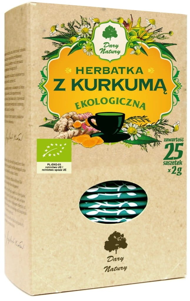 Herbatka z Kurkumą BIO 50g - Dary Natury