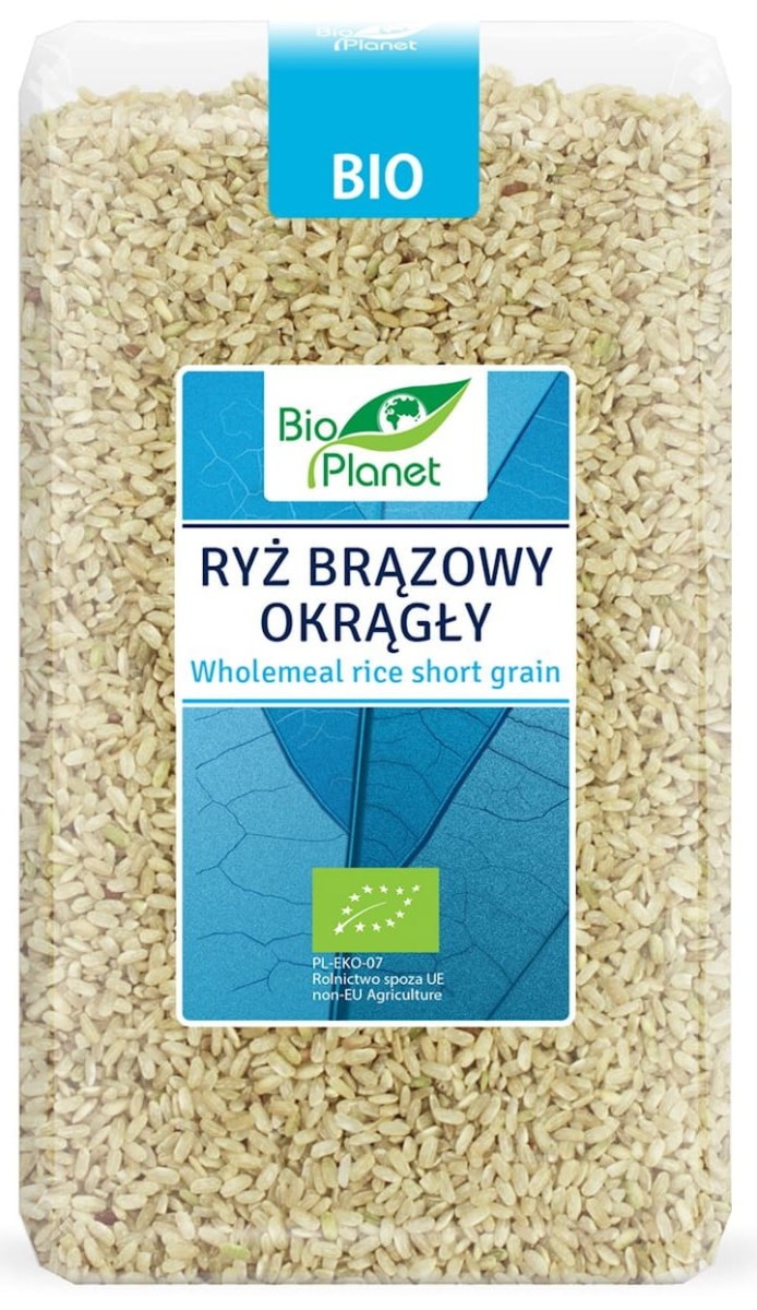 Ryż Brązowy Okrągły BIO 1kg - Bio Planet