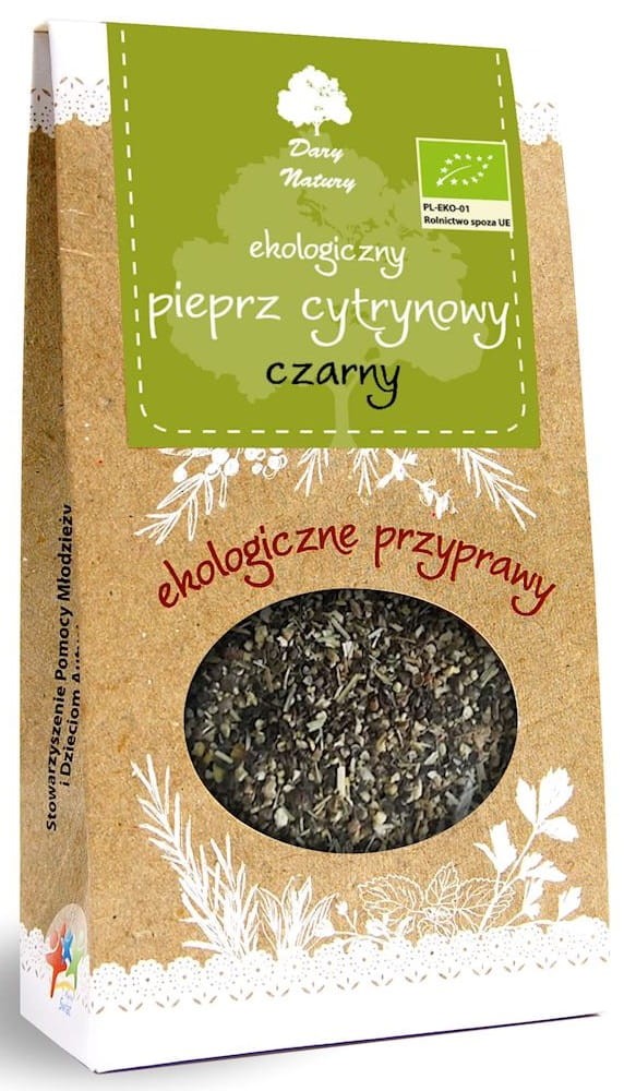 Pieprz Cytrynowy Czarny BIO 50g - Dary Natury
