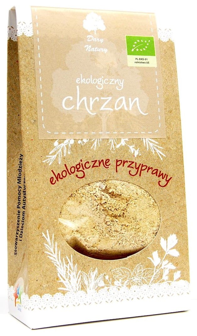 Chrzan Mielony Suszony BIO 40g - Dary Natury