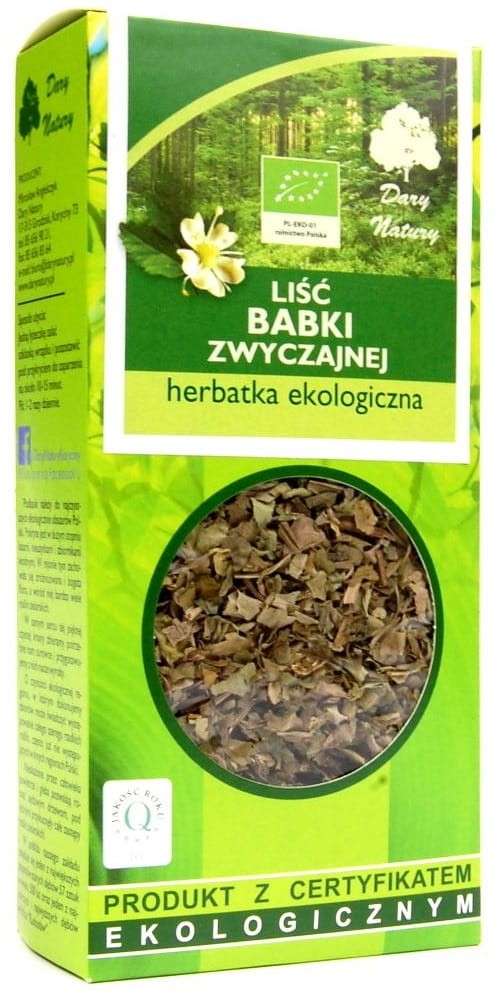 Herbatka Liść Babki Zwyczajnej BIO 50g - Dary Natury