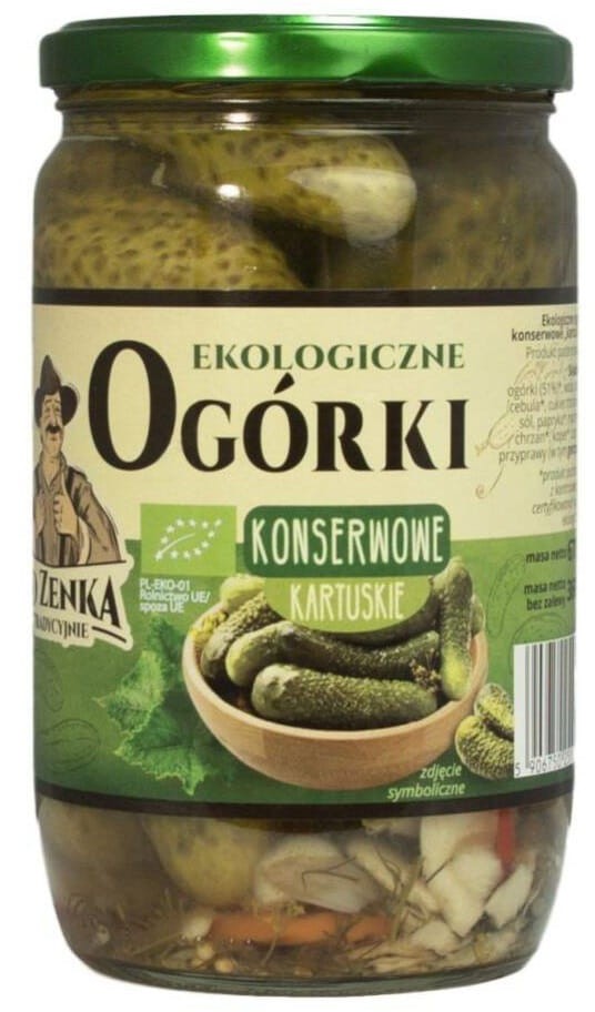 Ogórki Konserwowe Kartuskie BIO 670g - NaturaVena