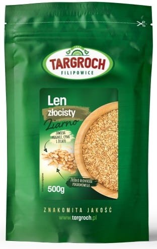Len Złoty Siemię Lniane Ziarno 500g - Targroch