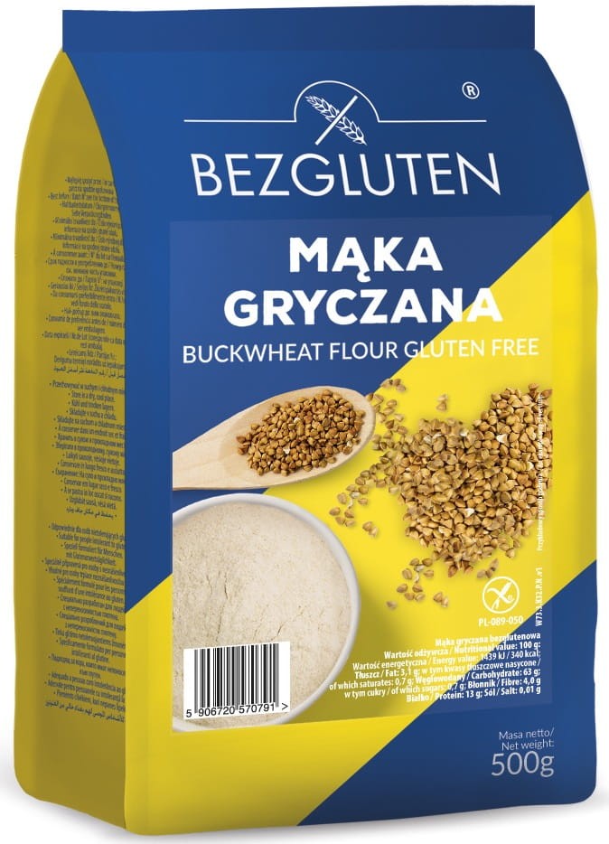 Mąka Gryczana bezglutenowa 500g - Bezgluten