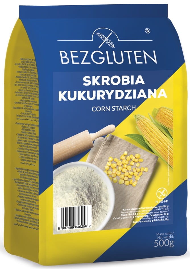 Skrobia Kukurydziana bezglutenowa 500g - Bezgluten