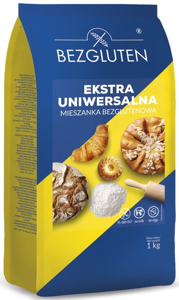 Koncentrat Mąki Ekstra Uniwersalna Mieszanka bezglutenowa 1kg - Bezgluten
