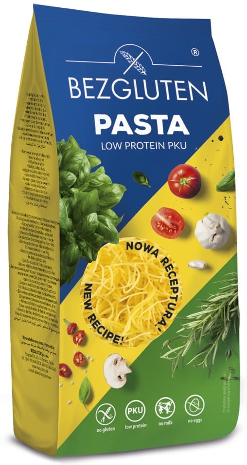 Makaron Krakowski Nitki Cienkie Niskobiałkowy PKU bezglutenowy 250g - Bezgluten