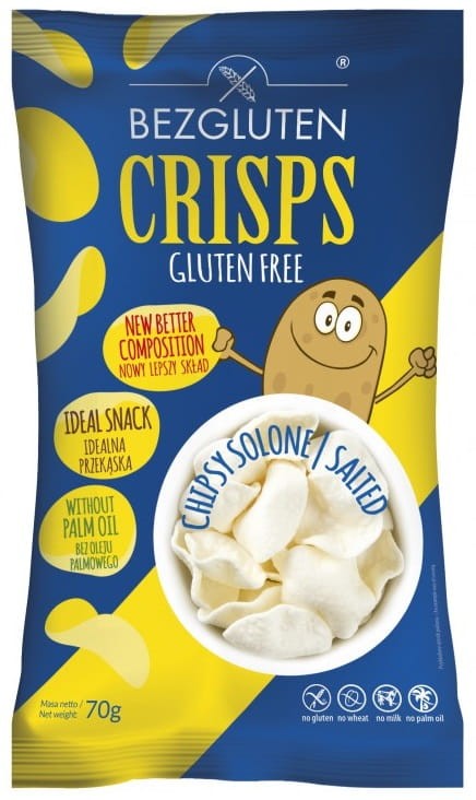 Chipsy Solone bezglutenowe 70g - Bezgluten