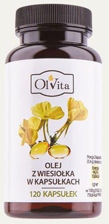 Olej z Wiesiołka w Kapsułkach 120 Kapsułek - Olvita