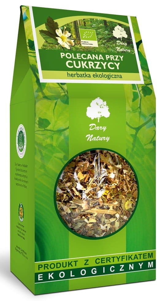 Herbatka Polecana przy Cukrzycy BIO 150g - Dary Natury