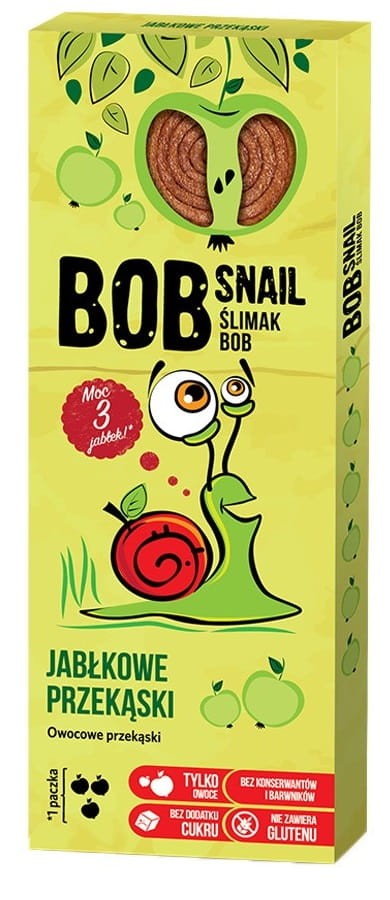 Przekąska Owocowa Jabłkowa bez dodatku cukru 30g - Bob Snail
