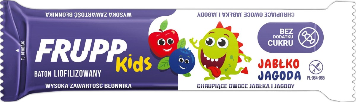 Baton FRUPP KIDS Jabłko Jagoda bezglutenowy 10g - Celiko