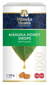 Cukierki z Miodem Manuka MGO 400+ z Propolisem i Witaminą C 15 sztuk 65g - Manuka Health