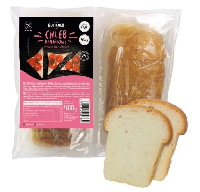 Chleb Kanapkowy bezglutenowy 400g - Glutenex