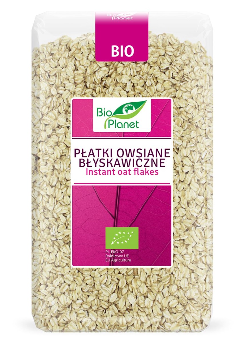 Płatki Owsiane Błyskawiczne BIO 600g - Bio Planet