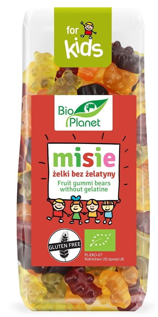 Żelki Misie bez Żelatyny BIO 100g - Bio Planet