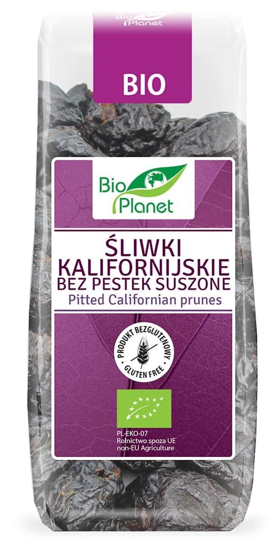 Śliwki Kalifornijskie bez Pestek bezglutenowe BIO 200g - Bio Planet