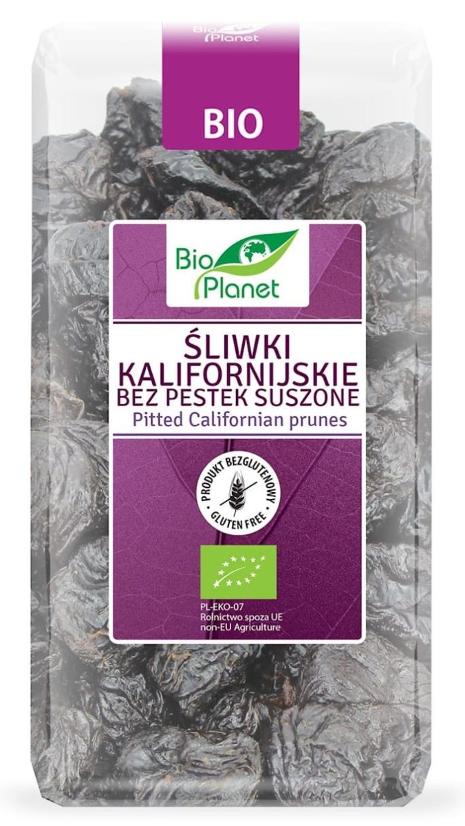 Śliwki Kalifornijskie bez Pestek bezglutenowe BIO 400g - Bio Planet
