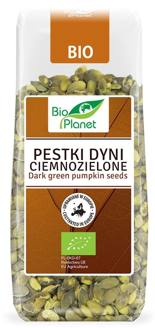 Pestki Dyni Ciemnozielone Uprawiane w Europie BIO 150g - Bio Planet