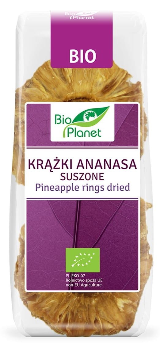 Krążki Ananasa Suszone BIO 100g - Bio Planet