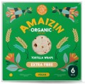 Tortilla Wraps z Otrębami 6 sztuk BIO 240g - Amaizin