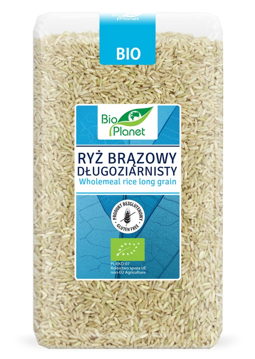 Ryż Brązowy Długoziarnisty BIO 1kg - Bio Planet