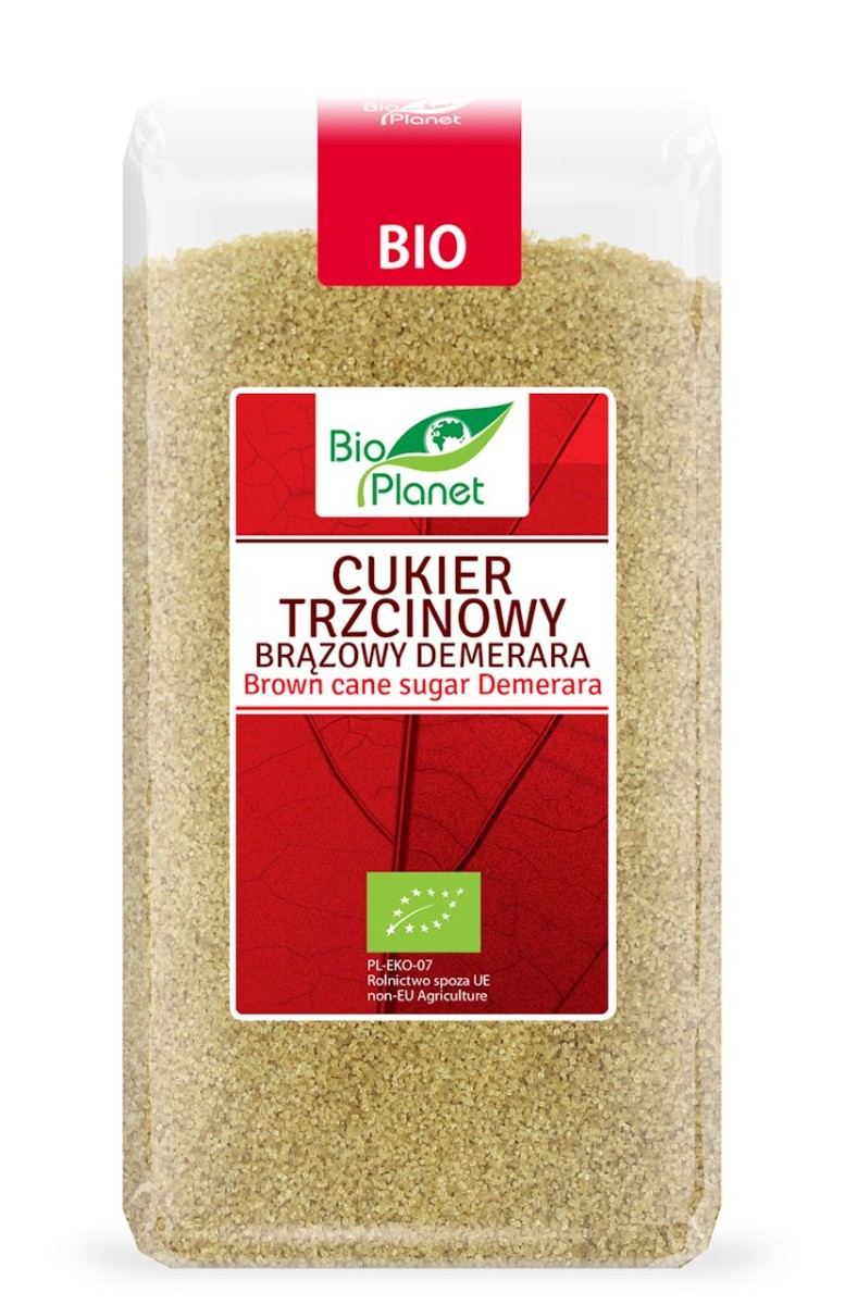 Cukier Trzcinowy Brązowy Demerara BIO 500g - Bio Planet