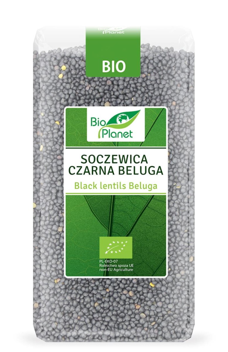 Soczewica Czarna Beluga BIO 500g - Bio Planet