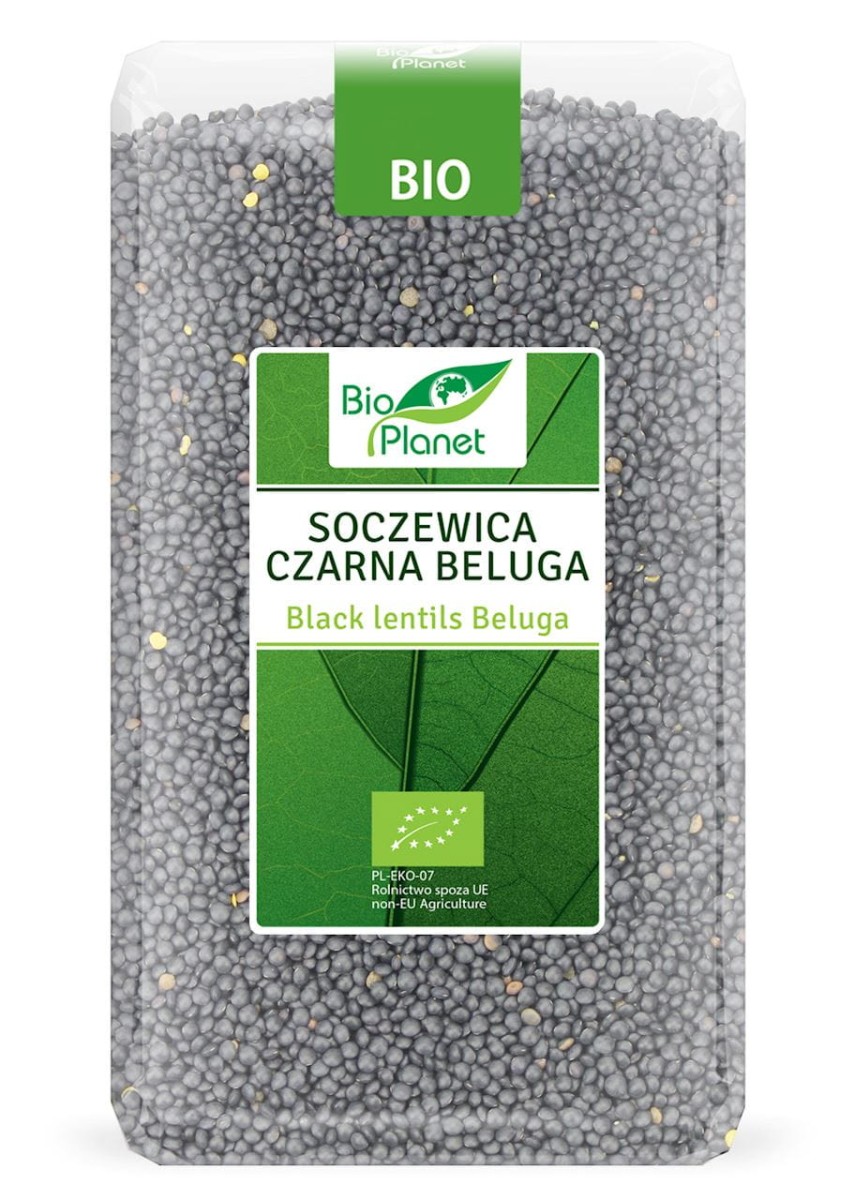 Soczewica Czarna Beluga BIO 1kg - Bio Planet