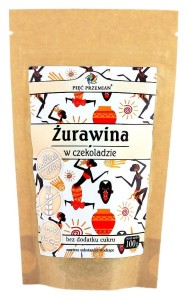 Żurawina w Czekoladzie bez dodatku cukru bezglutenowa 100g - Pięć Przemian
