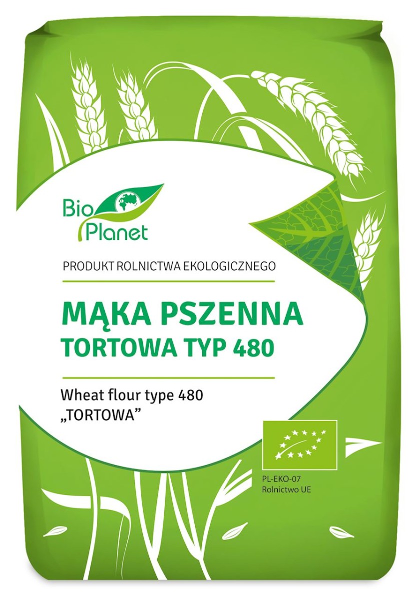 Mąka Pszenna Tortowa Typ 480 BIO 1kg - Bio Planet