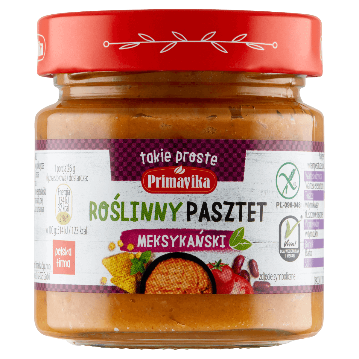 Roślinny Pasztet Meksykański bezglutenowy 160g - Primavika