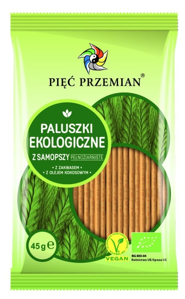 Paluszki z Samopszy Pełnoziarniste BIO 45g - Pięć Przemian