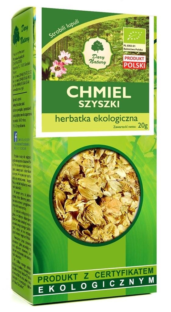 Herbatka z Szyszek Chmielu BIO 20g - Dary Natury