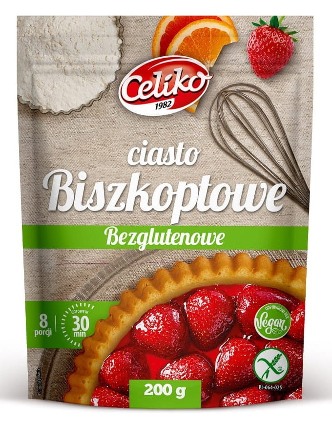 Koncentrat Ciasta Biszkoptowego bezglutenowy 200g - Celiko