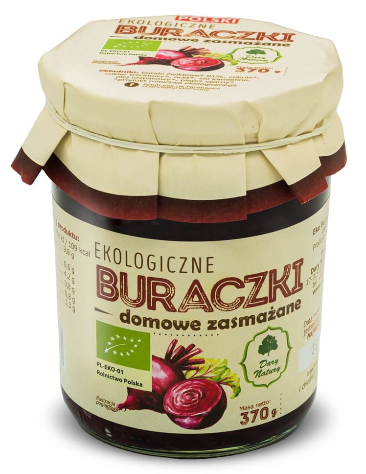 Buraczki Domowe Zasmażane BIO 370g - Dary Natury
